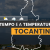 PREVISÃO DO TEMPO: quarta-feira (24) com pancadas de chuva no Tocantins