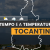 PREVISÃO DO TEMPO: quarta-feira (24) com pancadas de chuva no Tocantins
